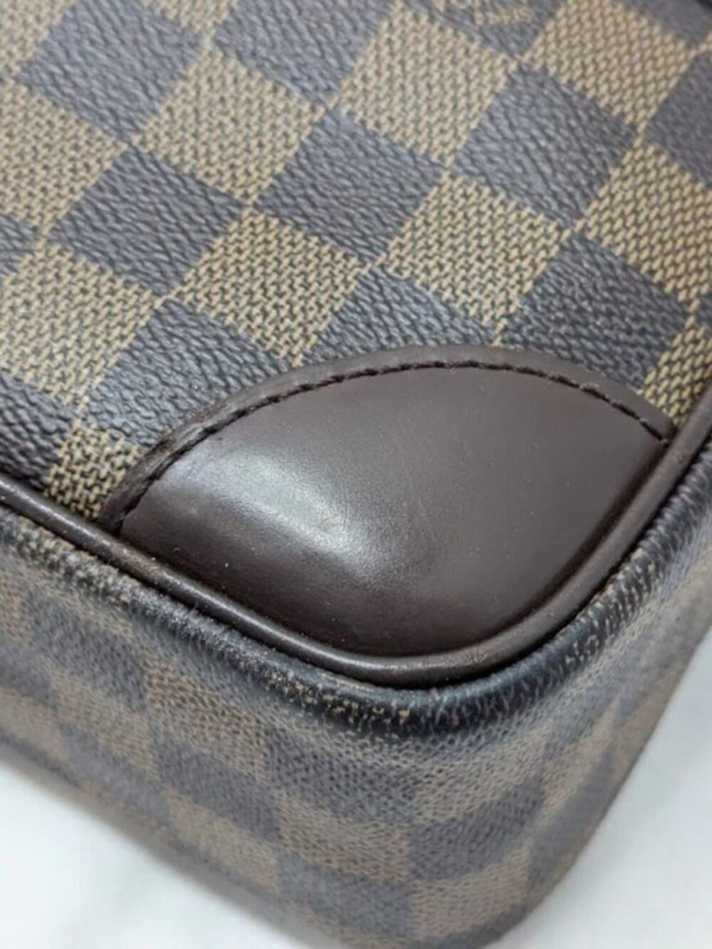 Authentic Louis Vuitton Trocadero 24 Damier Ebene Crossbody Bag Brown Canvas LV - Picture 8 of 15